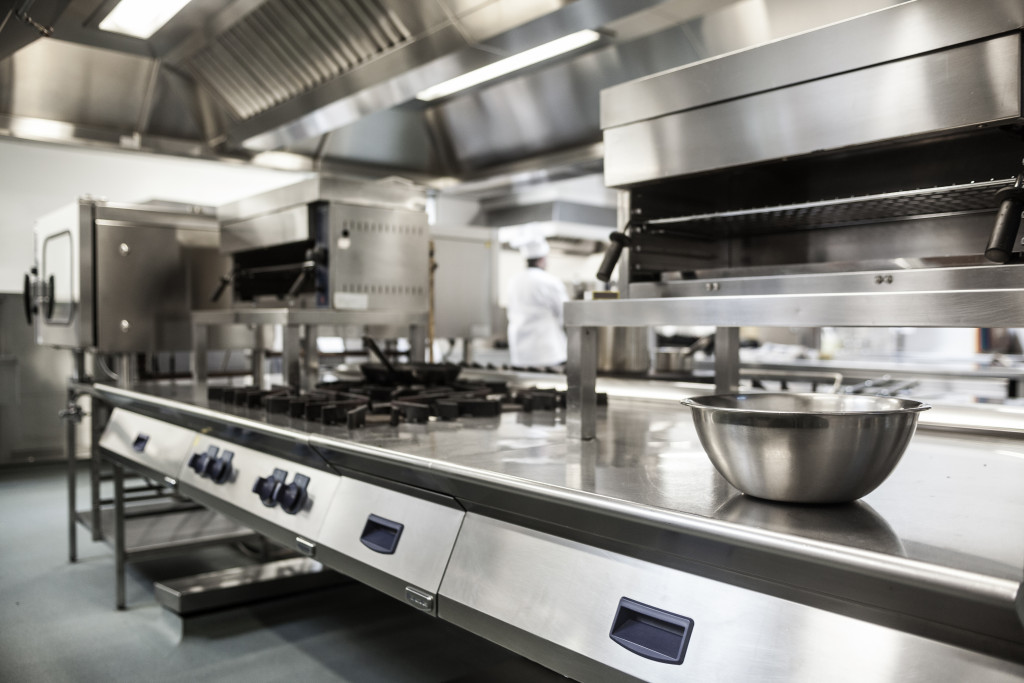 Spacing and design for commercial kitchen
